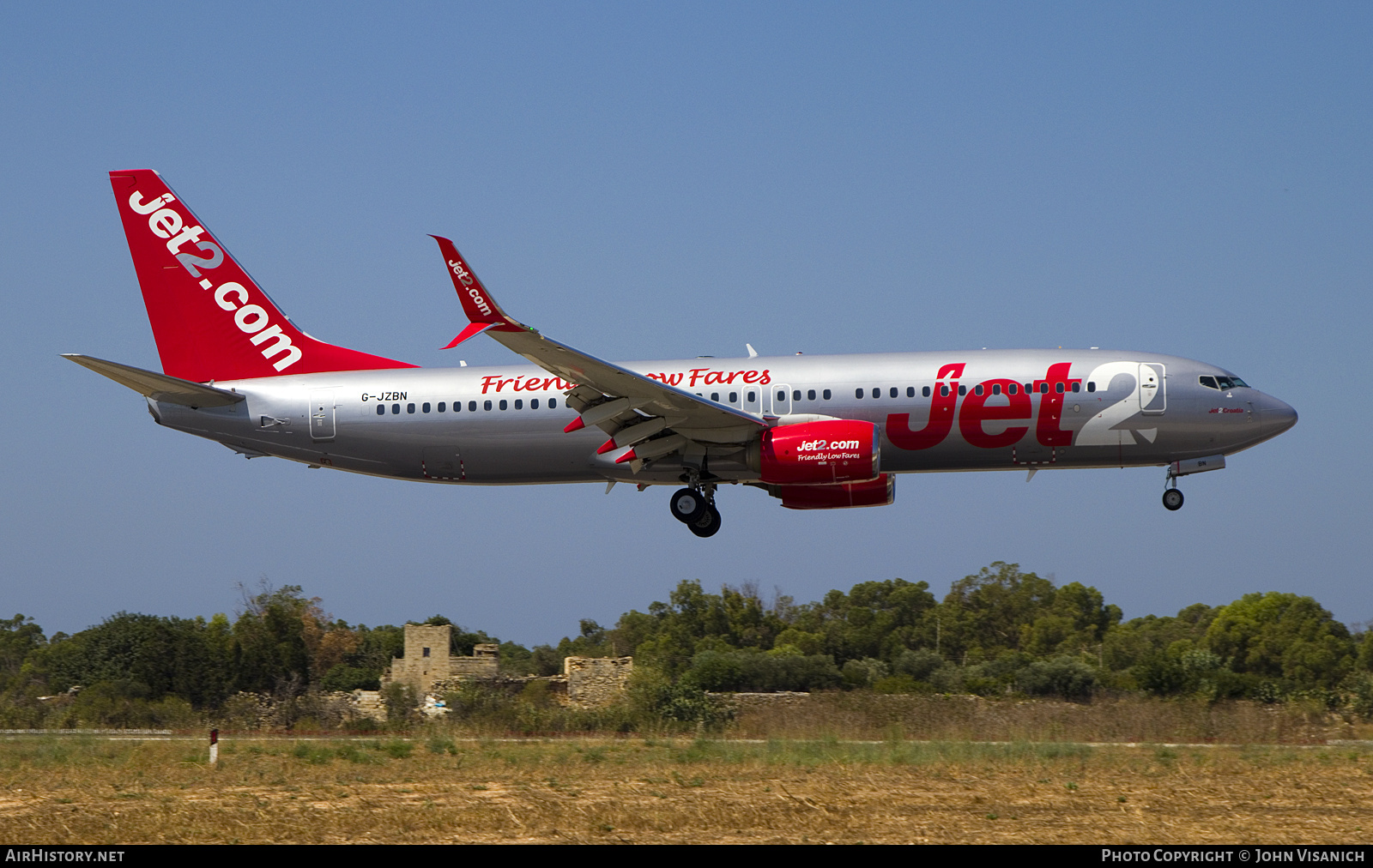 Aircraft Photo of G-JZBN | Boeing 737-8MG | Jet2 | AirHistory.net #821646