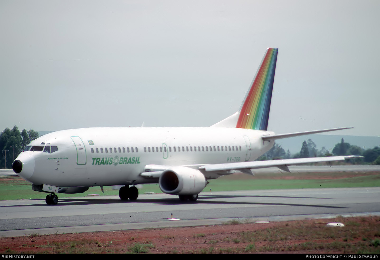 Aircraft Photo of PT-TED | Boeing 737-3Y0 | TransBrasil | AirHistory.net #821690