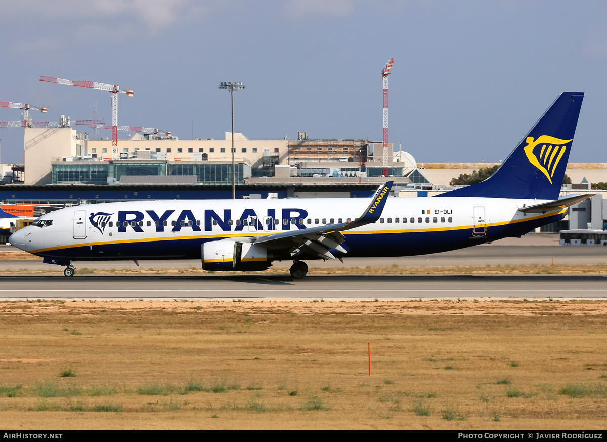 Aircraft Photo of EI-DLI | Boeing 737-8AS | Ryanair | AirHistory.net #821694