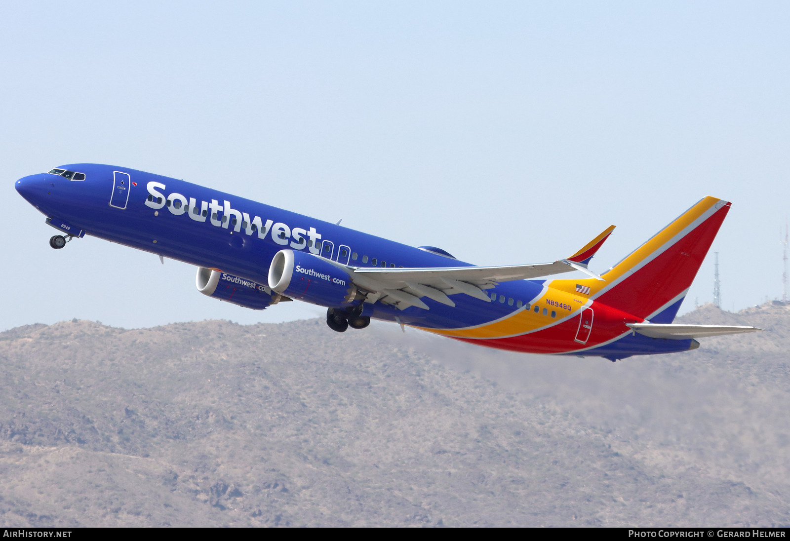 Aircraft Photo of N8948Q | Boeing 737-8 Max 8 | Southwest Airlines | AirHistory.net #821726