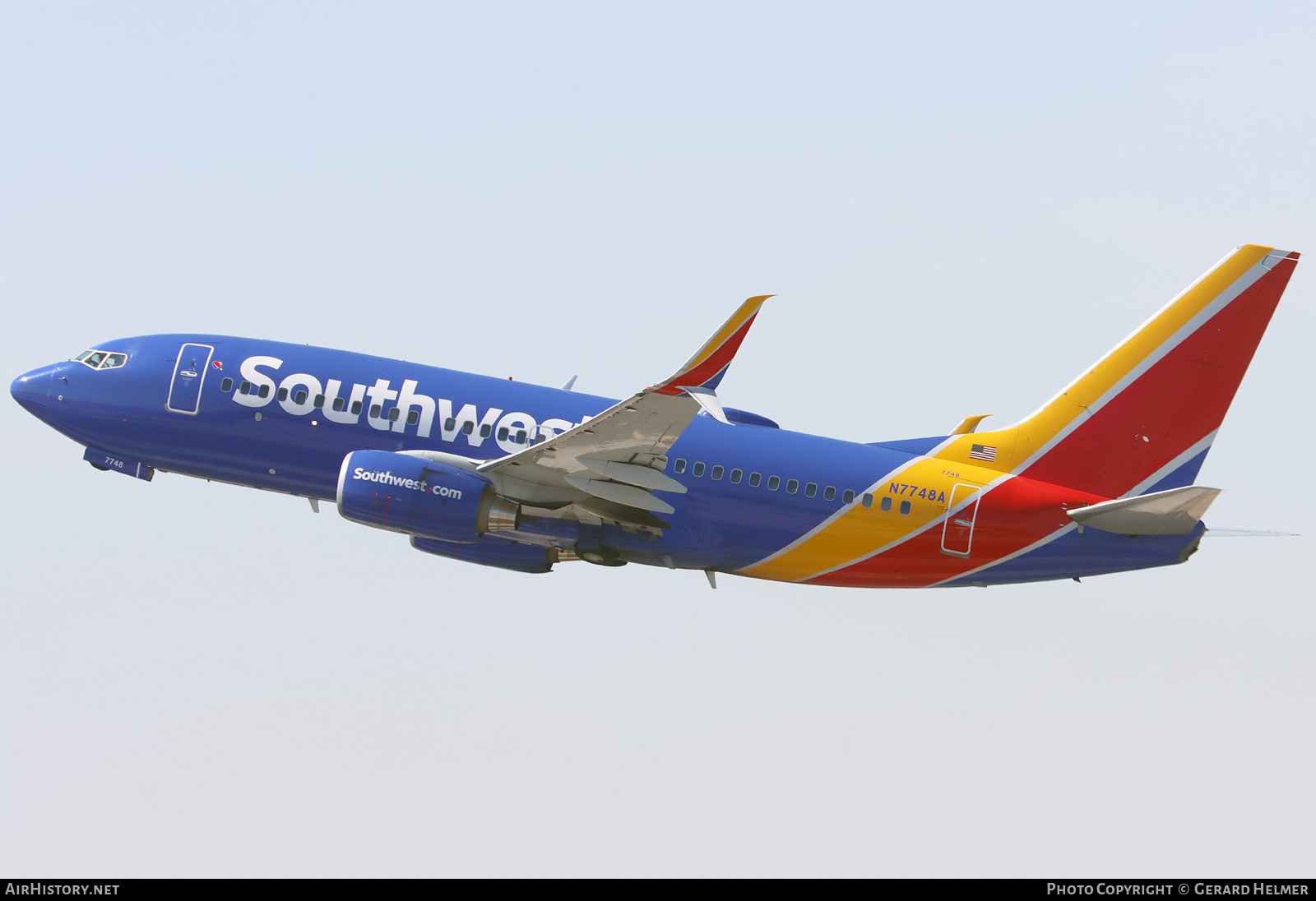 Aircraft Photo of N7748A | Boeing 737-7BD | Southwest Airlines | AirHistory.net #821741
