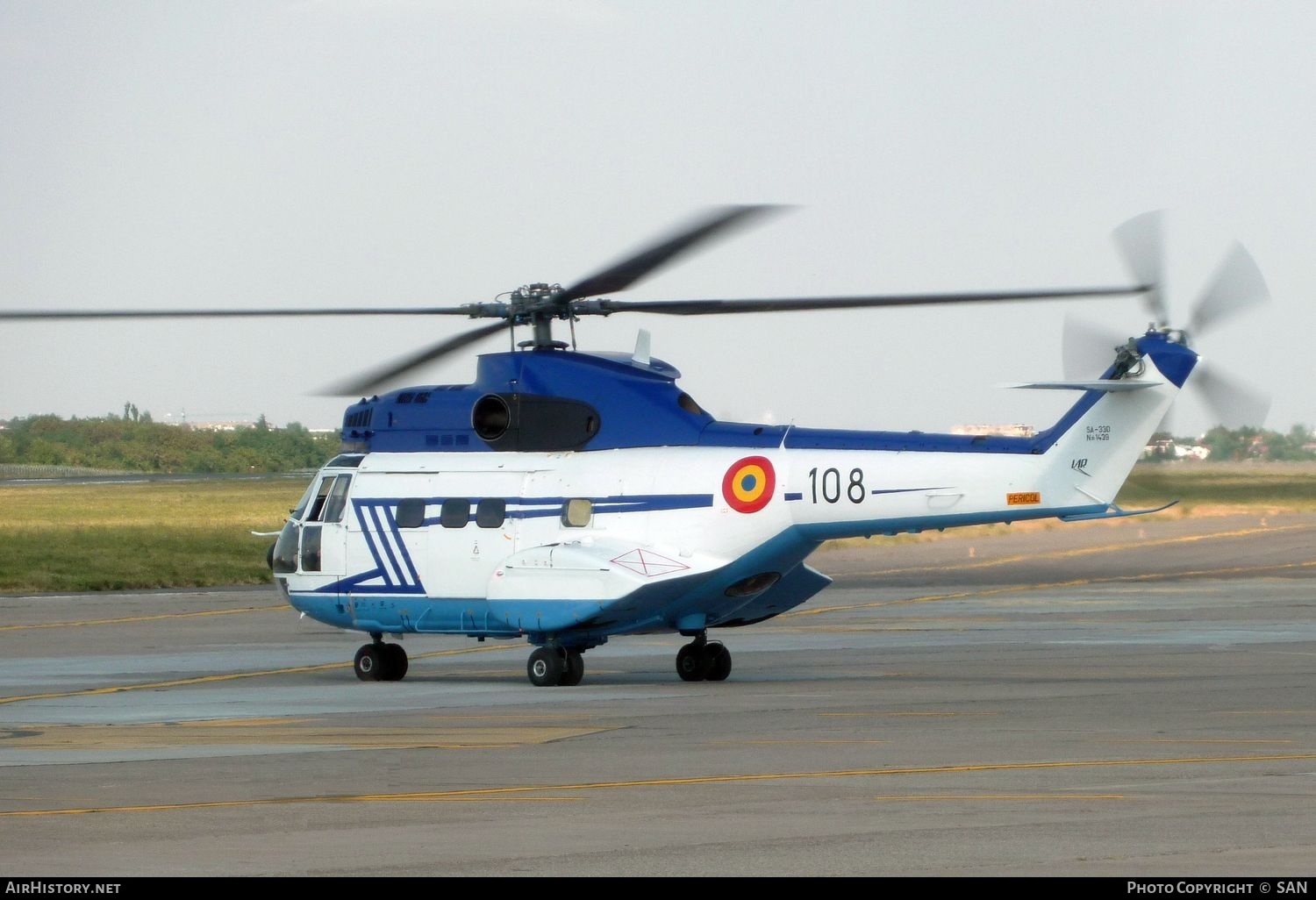 Aircraft Photo of 108 | Aerospatiale SA-330L Puma | Romania - SRI | AirHistory.net #821764