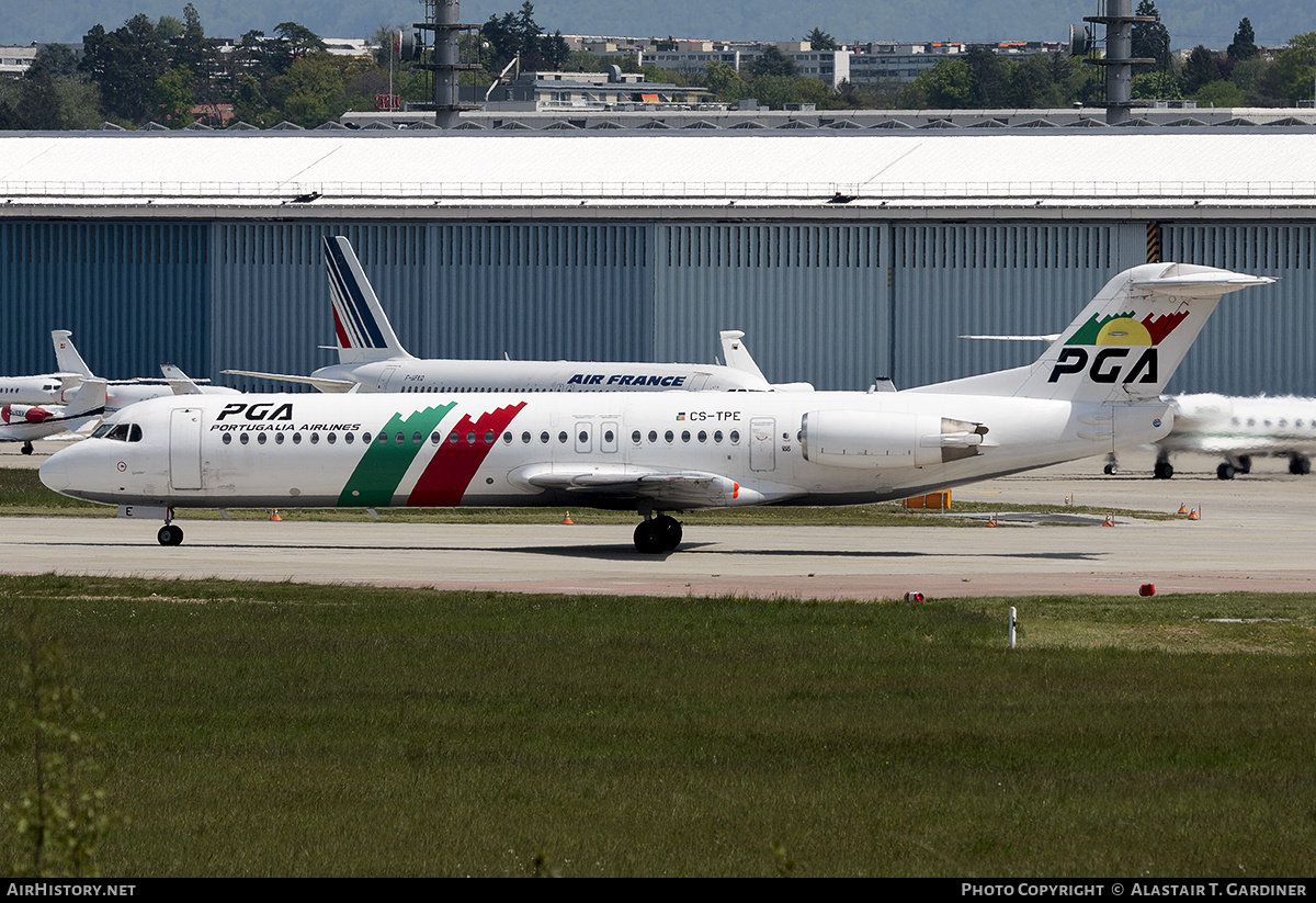 Aircraft Photo of CS-TPE | Fokker 100 (F28-0100) | Portugália Airlines - PGA | AirHistory.net #821824