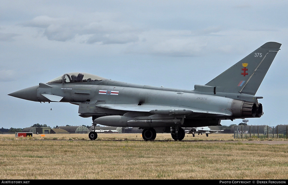 Aircraft Photo of ZK375 | Eurofighter EF-2000 Typhoon FGR4 | UK - Air Force | AirHistory.net #821832