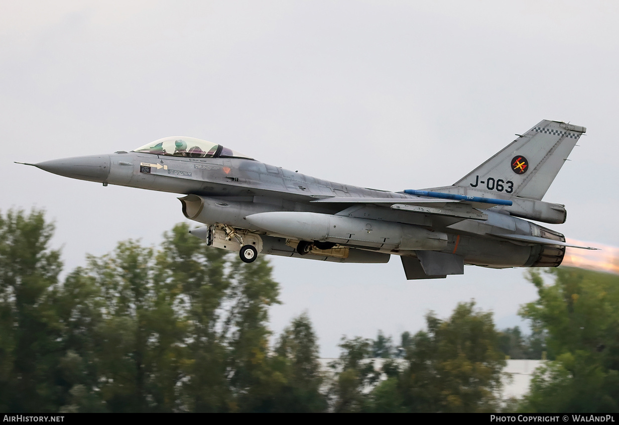 Aircraft Photo of J-063 | General Dynamics F-16AM Fighting Falcon | Netherlands - Air Force | AirHistory.net #821868