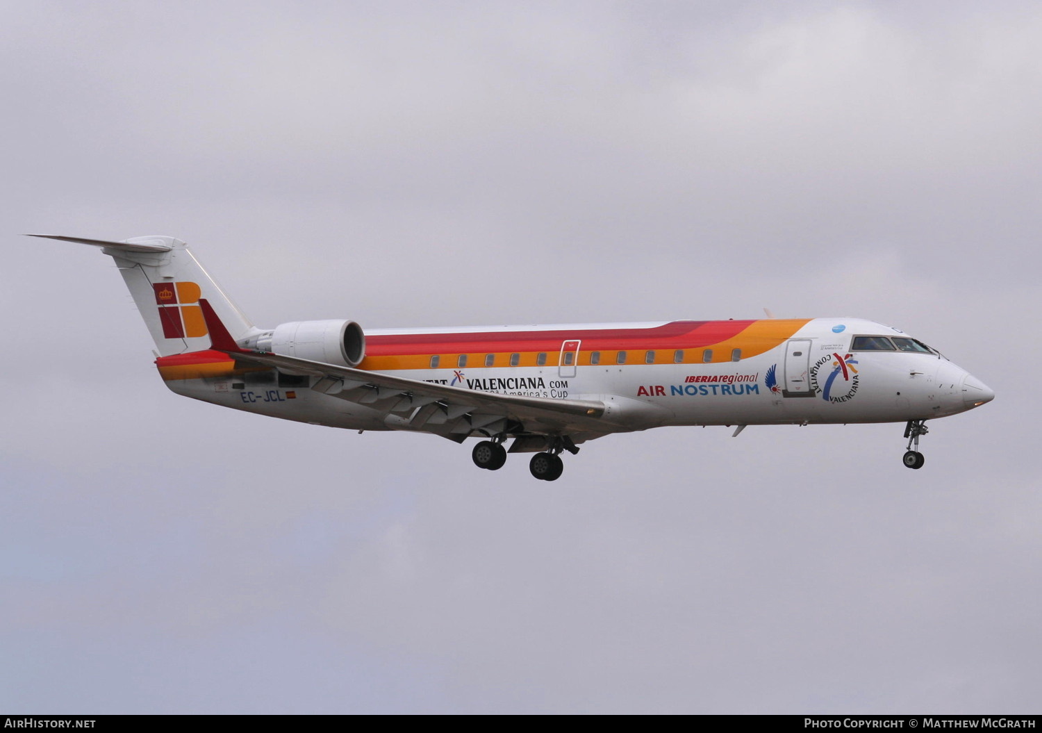 Aircraft Photo of EC-JCL | Bombardier CRJ-200ER (CL-600-2B19) | Iberia Regional | AirHistory.net #821899