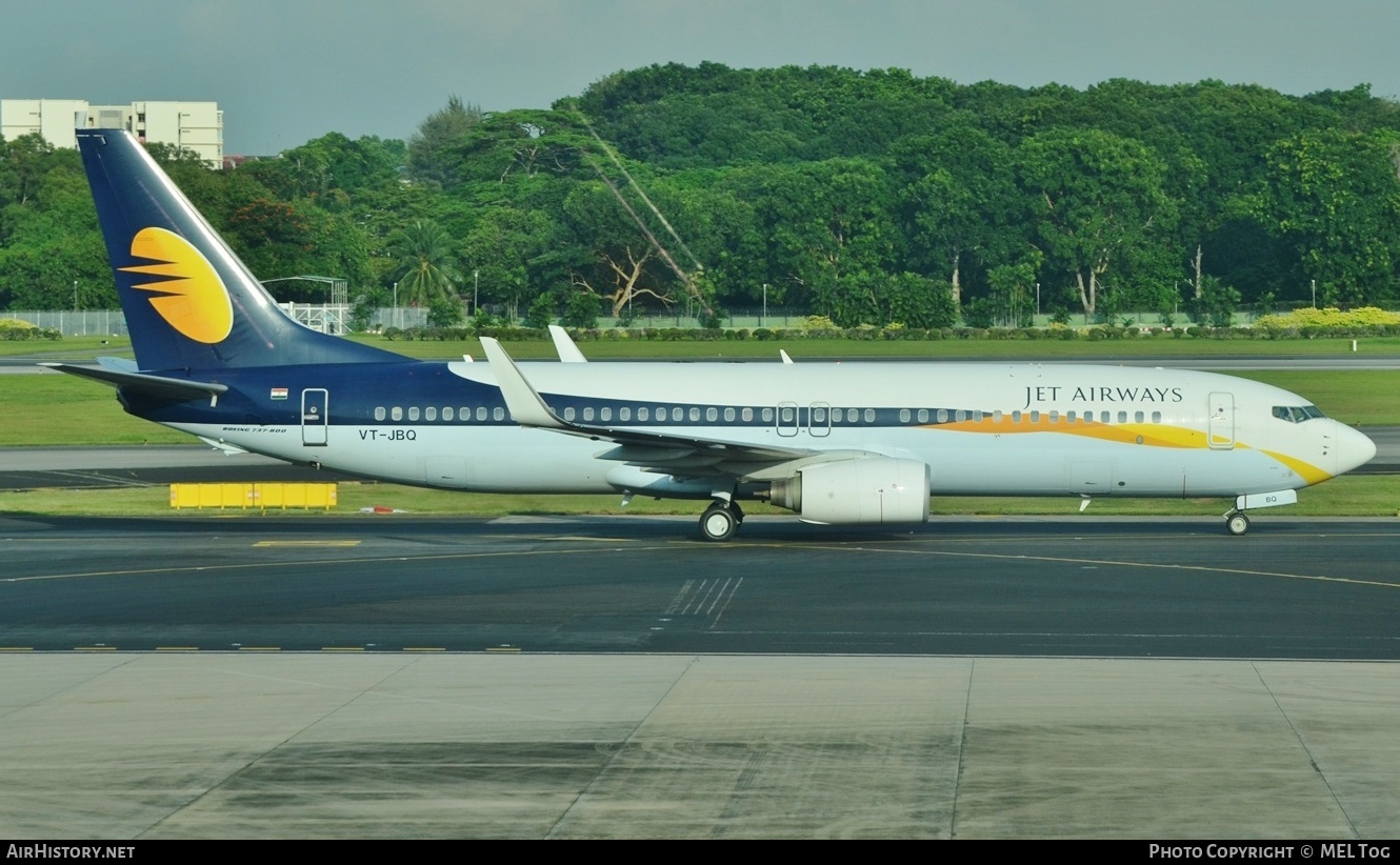 Aircraft Photo of VT-JBQ | Boeing 737-85R | Jet Airways | AirHistory.net #821932