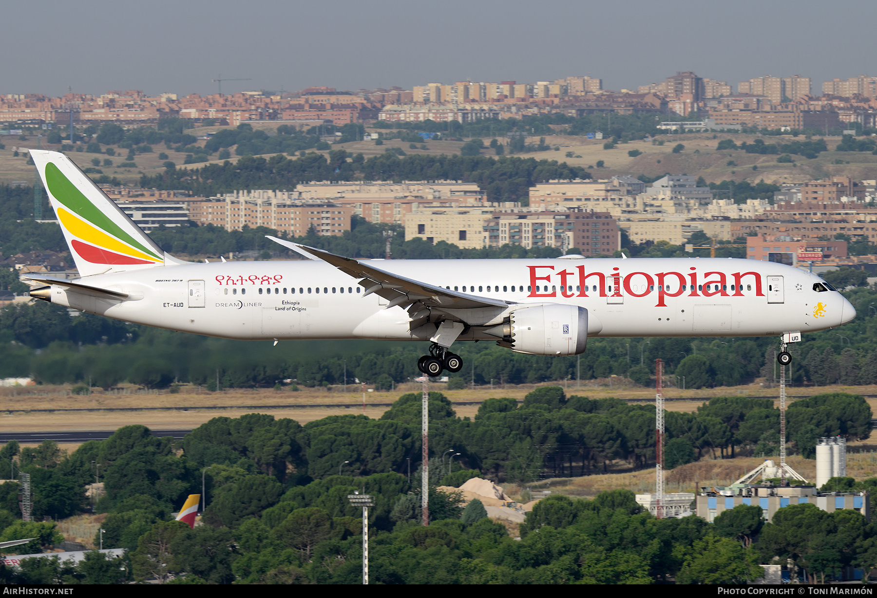 Aircraft Photo of ET-AUO | Boeing 787-9 Dreamliner | Ethiopian Airlines | AirHistory.net #822079