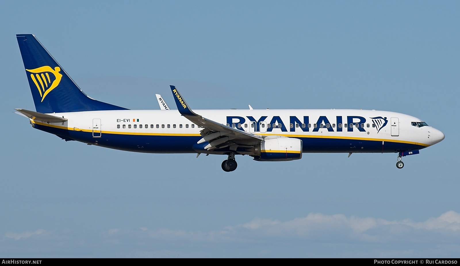 Aircraft Photo of EI-EVI | Boeing 737-8AS | Ryanair | AirHistory.net #822103