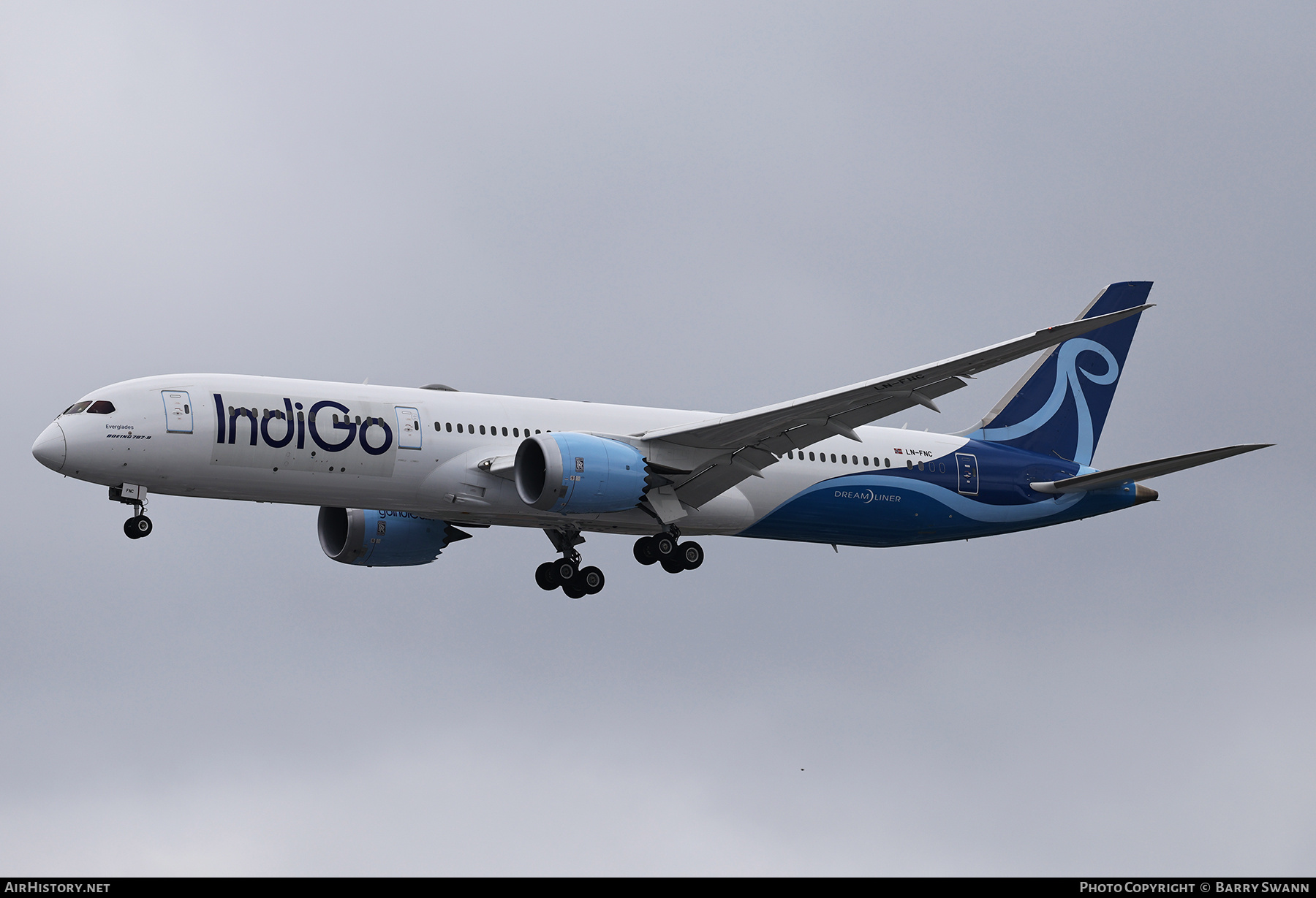 Aircraft Photo of LN-FNC | Boeing 787-9 Dreamliner | IndiGo | AirHistory.net #822107