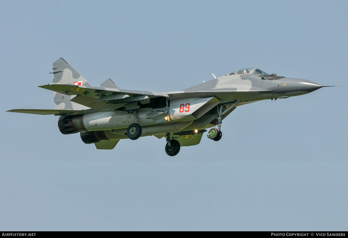 Aircraft Photo of 89 | Mikoyan-Gurevich MiG-29M | Poland - Air Force | AirHistory.net #822130