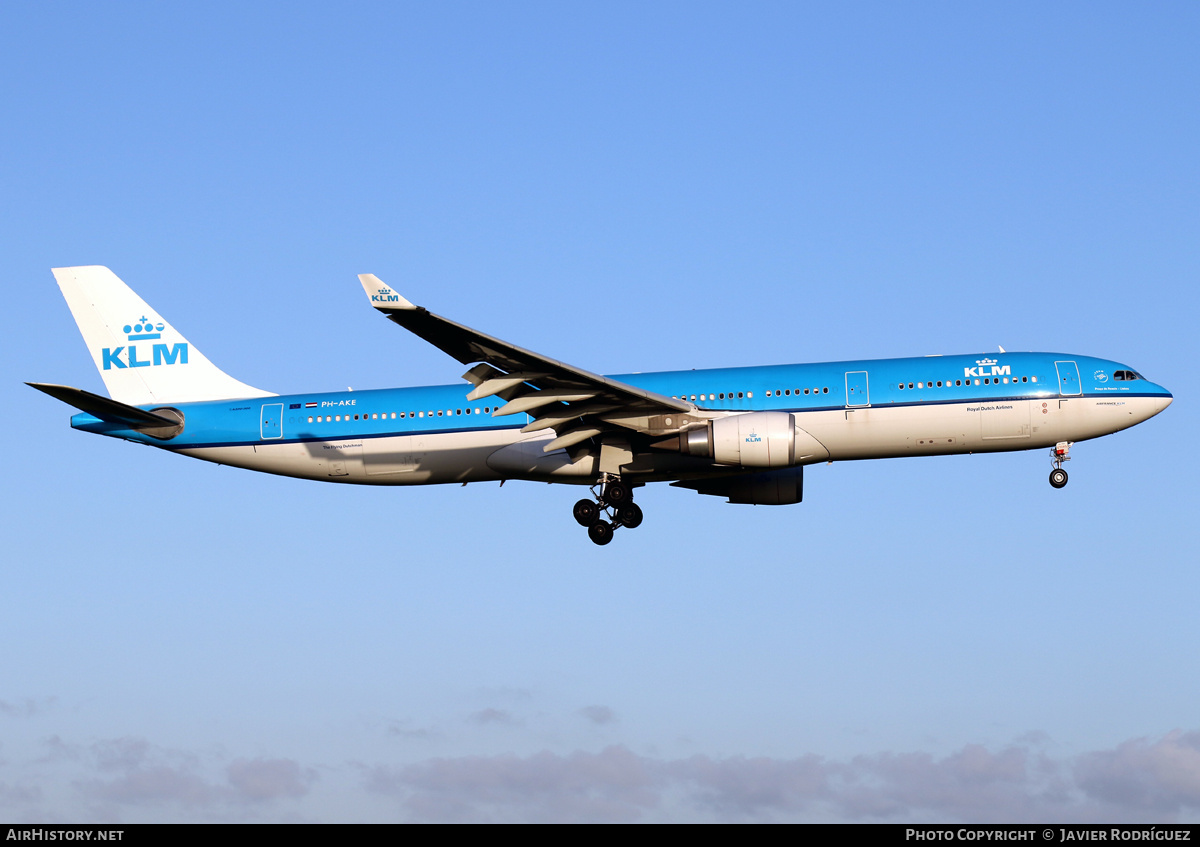 Aircraft Photo of PH-AKE | Airbus A330-303 | KLM - Royal Dutch Airlines | AirHistory.net #822159