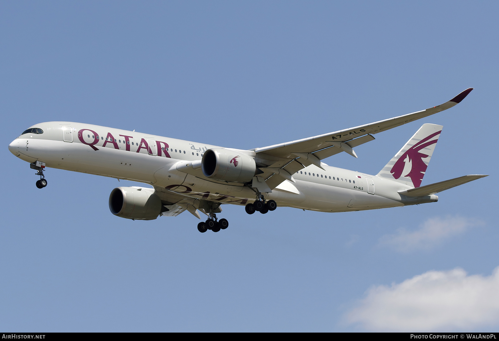 Aircraft Photo of A7-ALS | Airbus A350-941 | Qatar Airways | AirHistory.net #822189