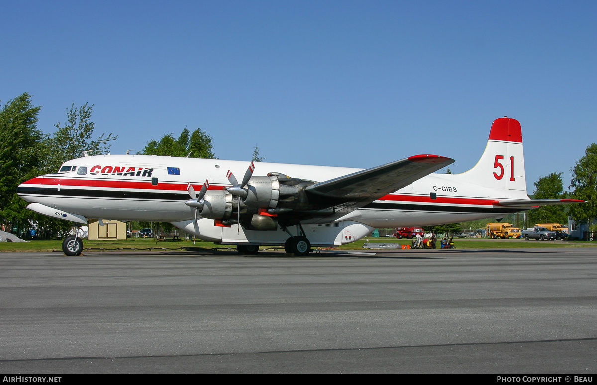 Aircraft Photo of C-GIBS | Douglas DC-6C/AT | Conair Aviation | AirHistory.net #822245