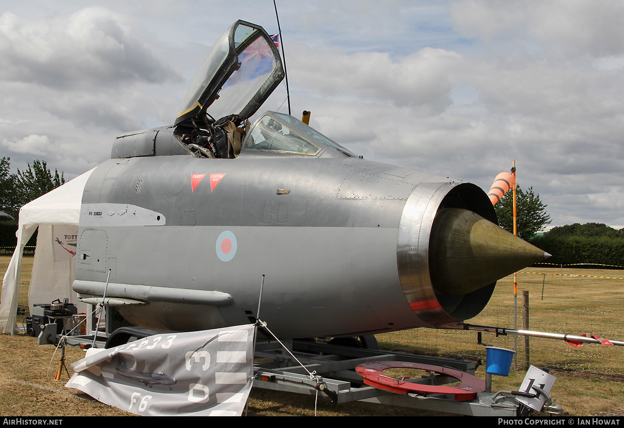 Aircraft Photo of XS933 | English Electric Lightning F6 | UK - Air Force | AirHistory.net #822275