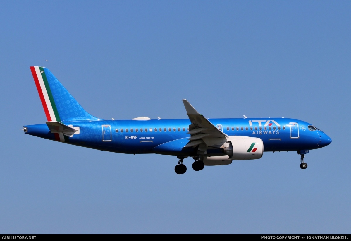 Aircraft Photo of EI-MVF | Airbus A220-100 (BD-500-1A10) | ITA Airways | AirHistory.net #822285