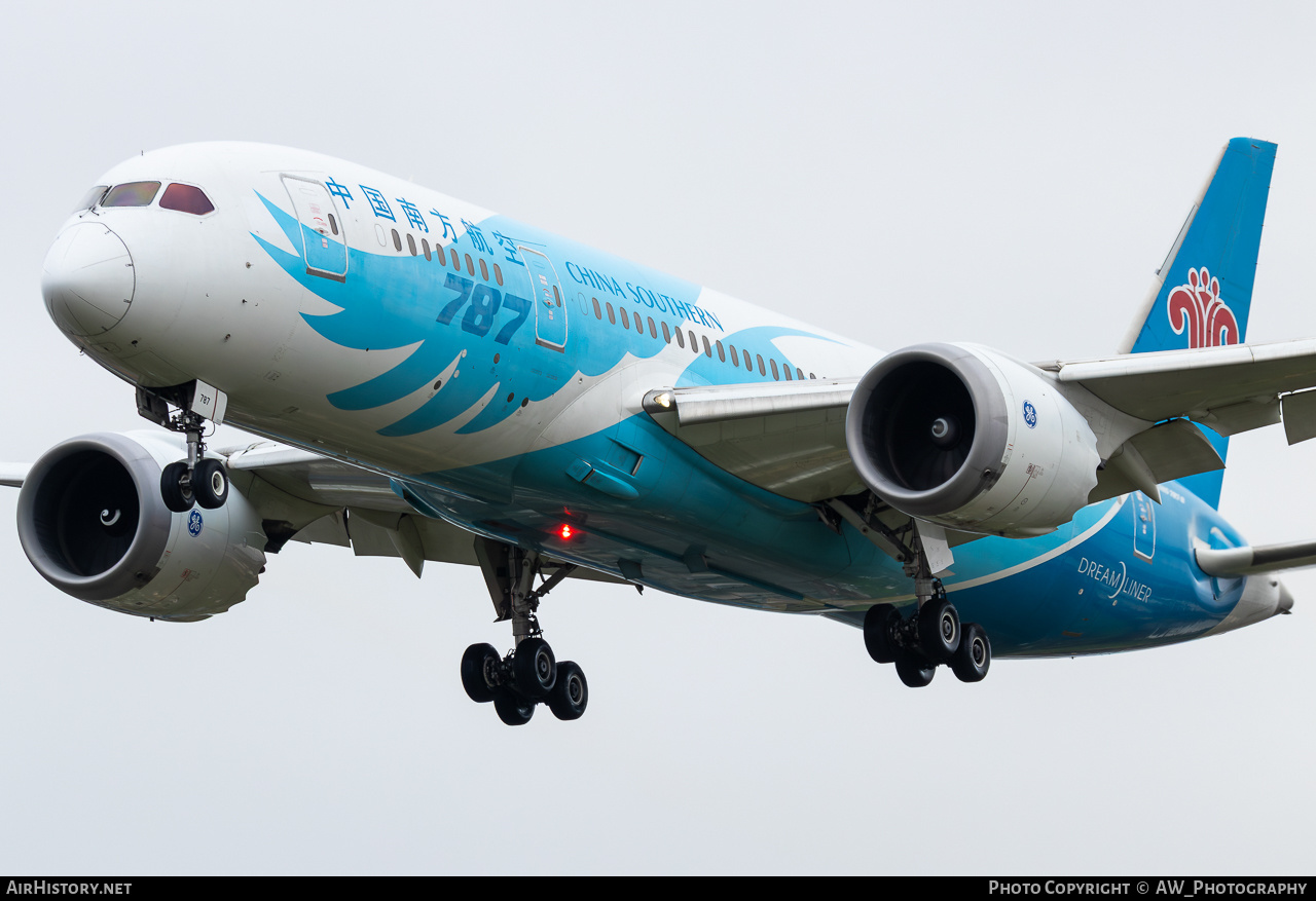 Aircraft Photo of B-2787 | Boeing 787-8 Dreamliner | China Southern Airlines | AirHistory.net #822328