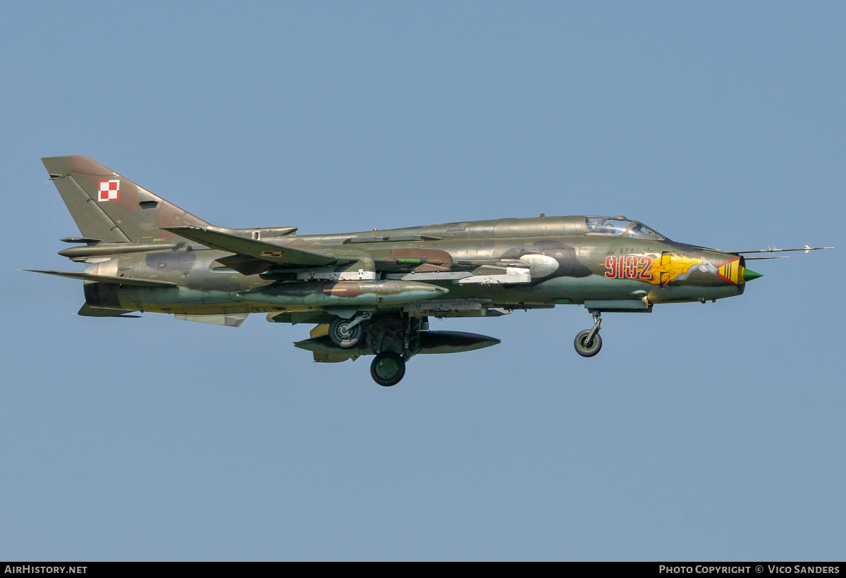 Aircraft Photo of 9102 | Sukhoi Su-22M4 | Poland - Air Force | AirHistory.net #822355