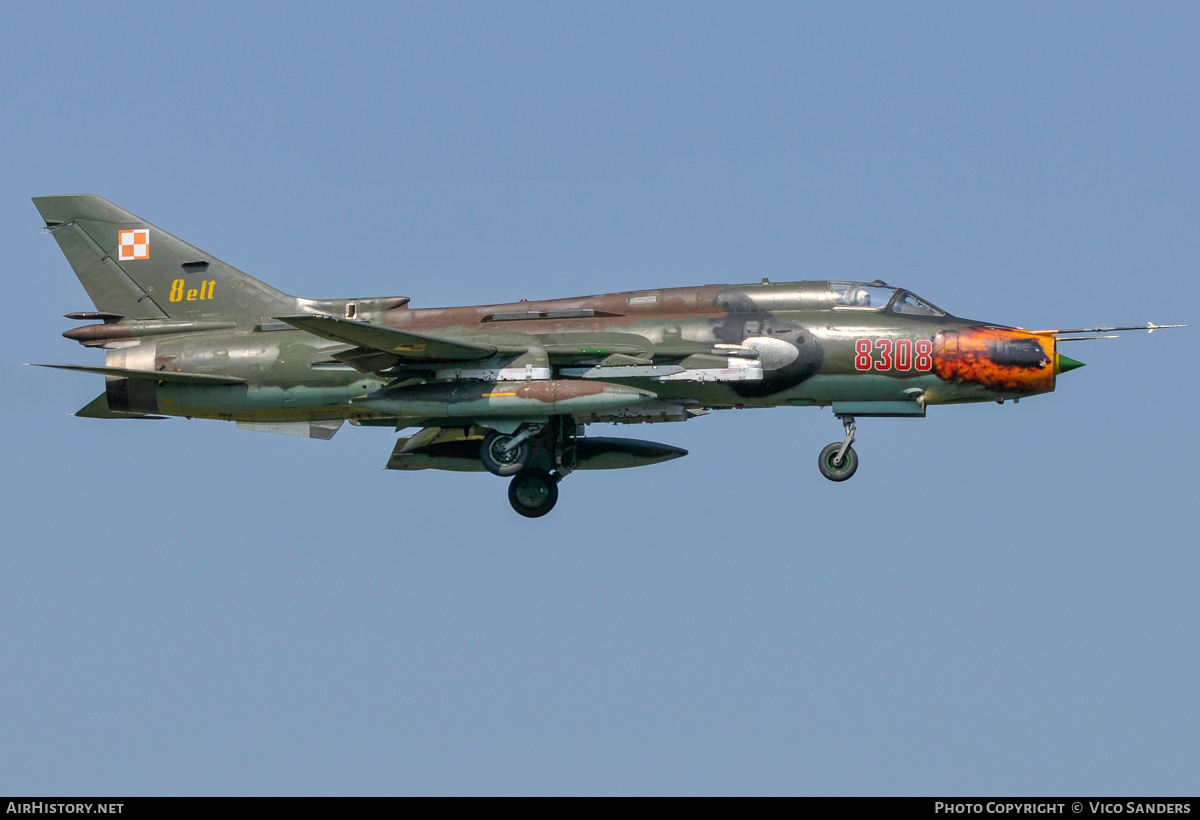 Aircraft Photo of 8308 | Sukhoi Su-22M4 | Poland - Air Force | AirHistory.net #822370