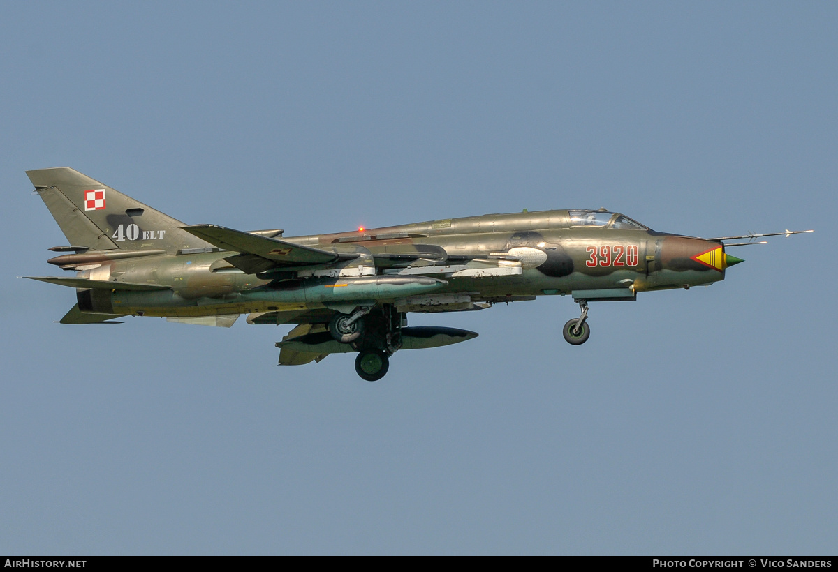 Aircraft Photo of 3920 | Sukhoi Su-22M4 | Poland - Air Force | AirHistory.net #822386