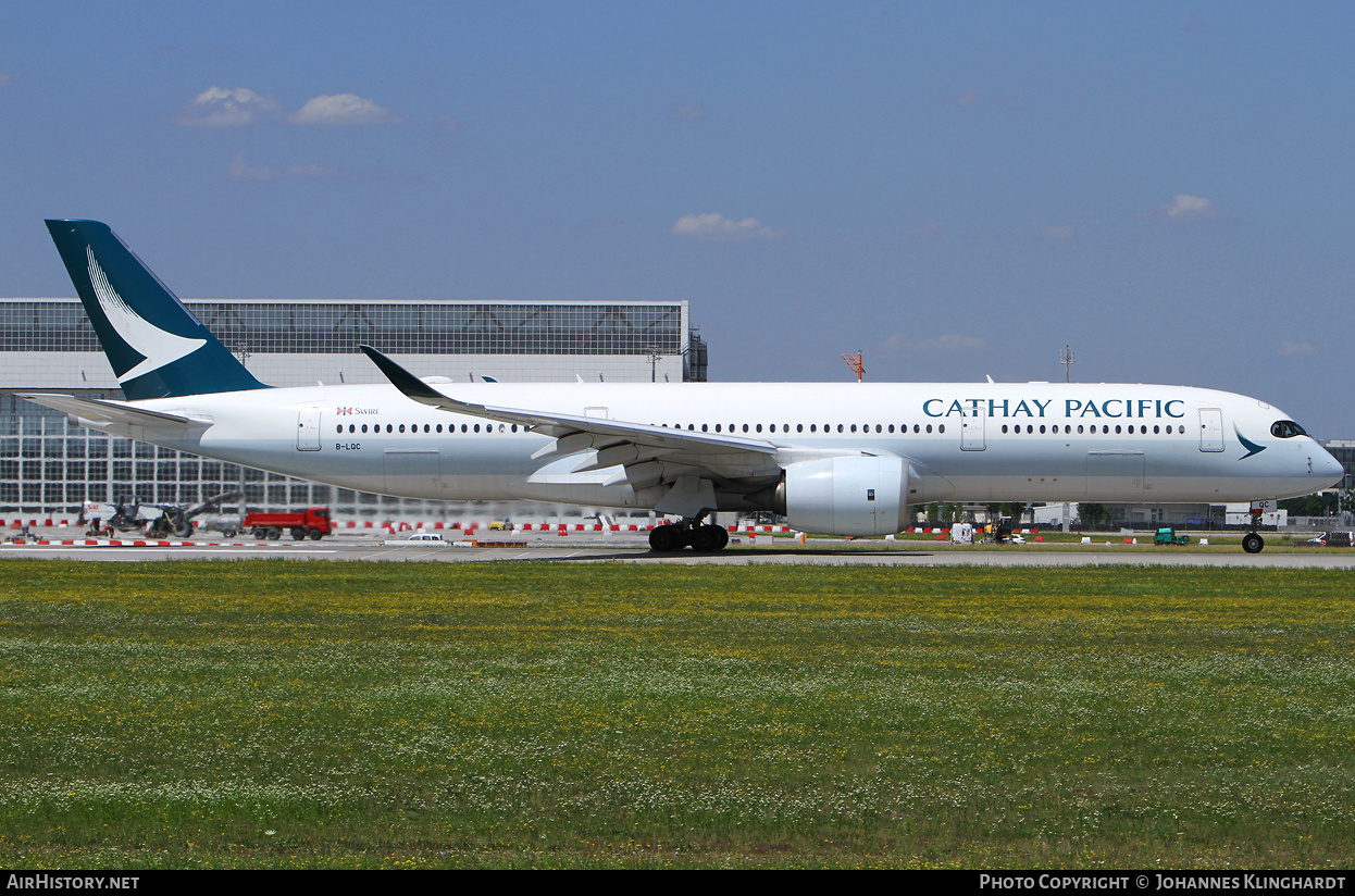 Aircraft Photo of B-LQC | Airbus A350-941 | Cathay Pacific Airways | AirHistory.net #822410