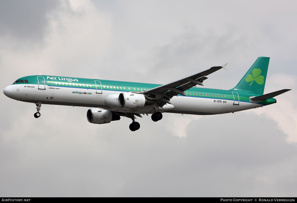 Aircraft Photo of EI-CPD | Airbus A321-211 | Aer Lingus | AirHistory.net #822423