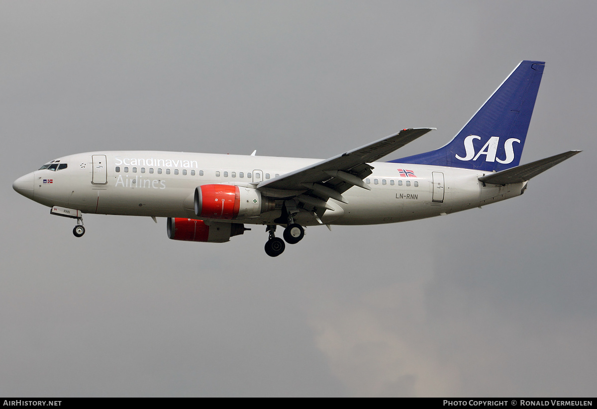 Aircraft Photo of LN-RNN | Boeing 737-783 | Scandinavian Airlines - SAS | AirHistory.net #822425