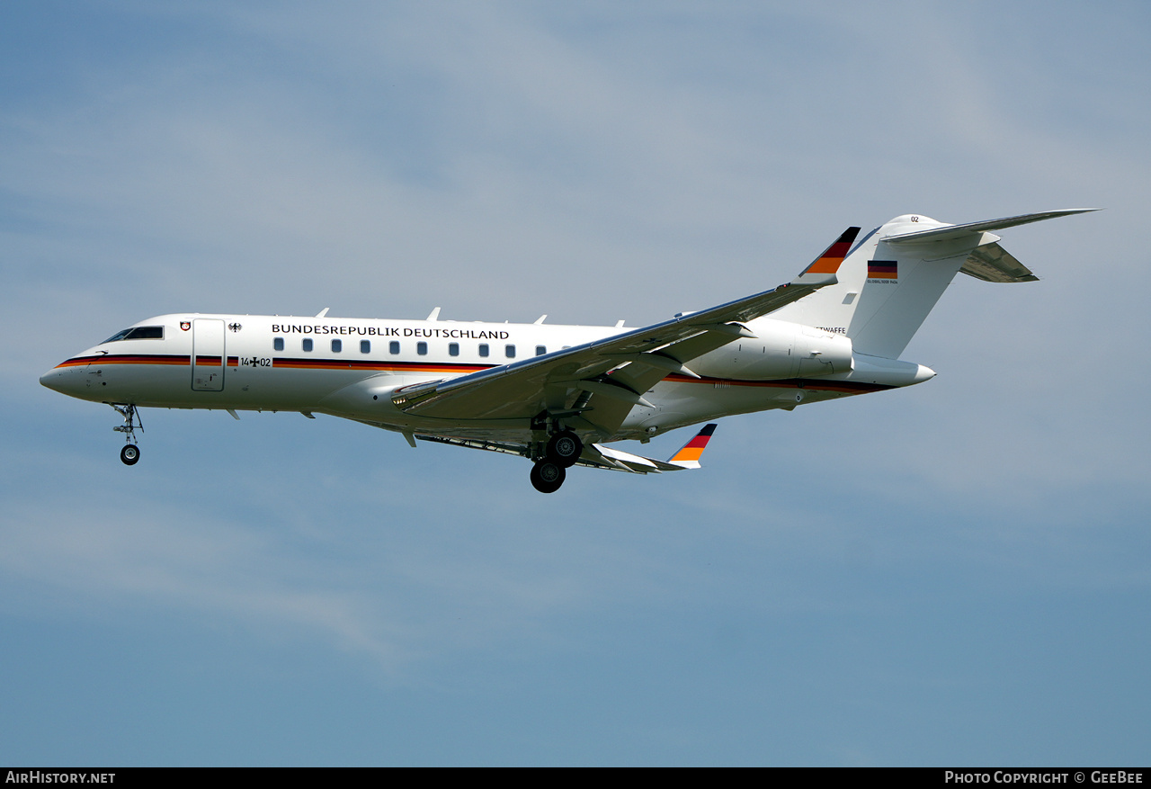 Aircraft Photo of 1402 | Bombardier Global 5000 (BD-700-1A11) | Germany - Air Force | AirHistory.net #822440