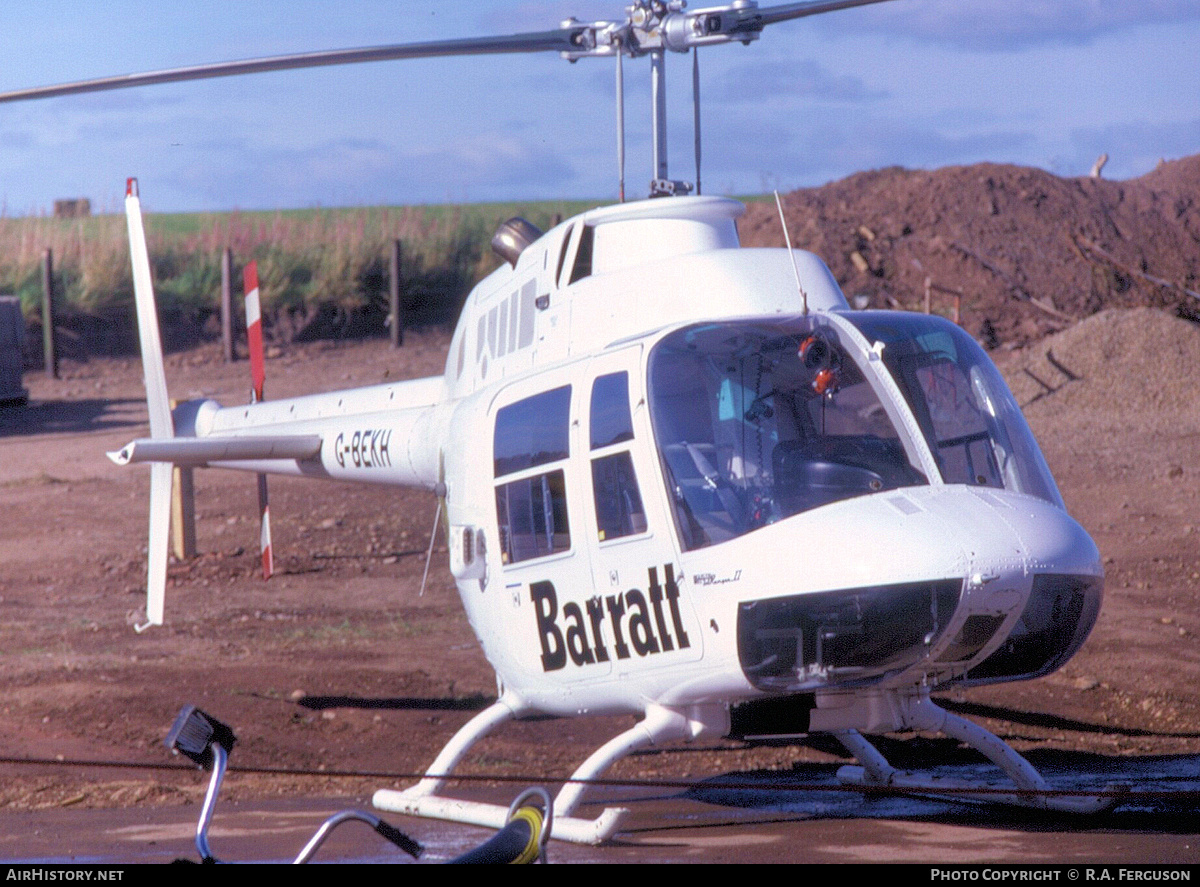 Aircraft Photo of G-BEKH | Agusta AB-206B Jetranger II | Barratt | AirHistory.net #822504