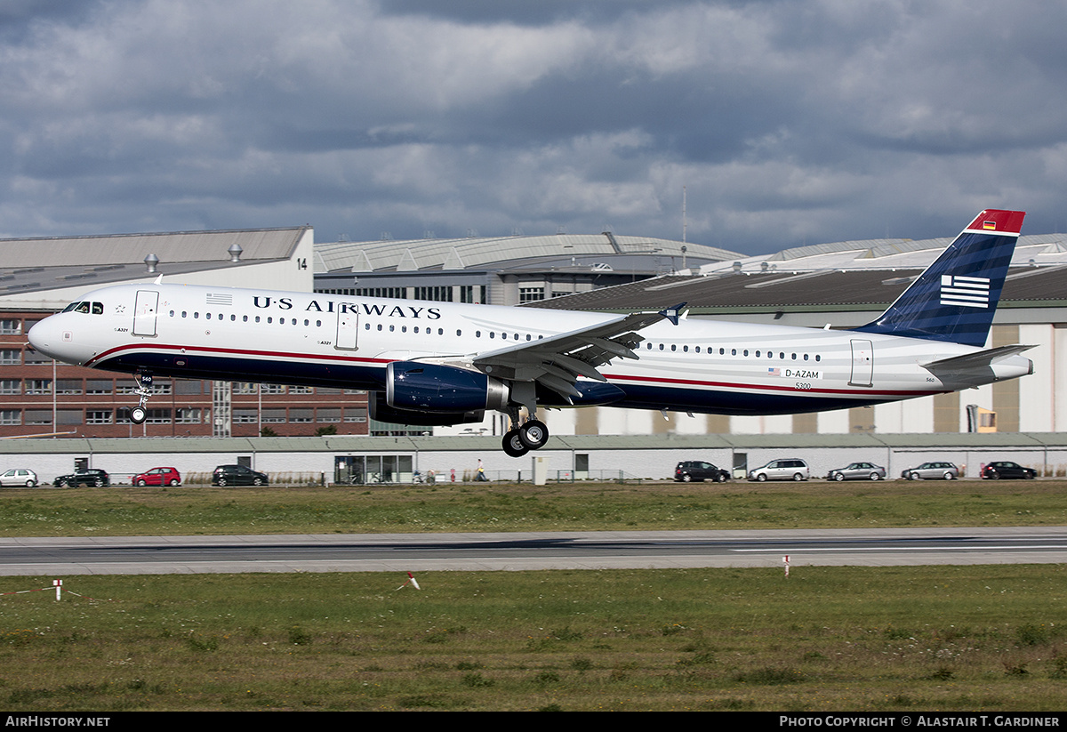 Aircraft Photo of D-AZAM | Airbus A321-231 | US Airways | AirHistory.net #822531