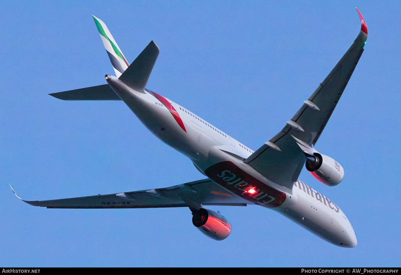 Aircraft Photo of A6-EXG | Airbus A350-941 | Emirates | AirHistory.net #822544