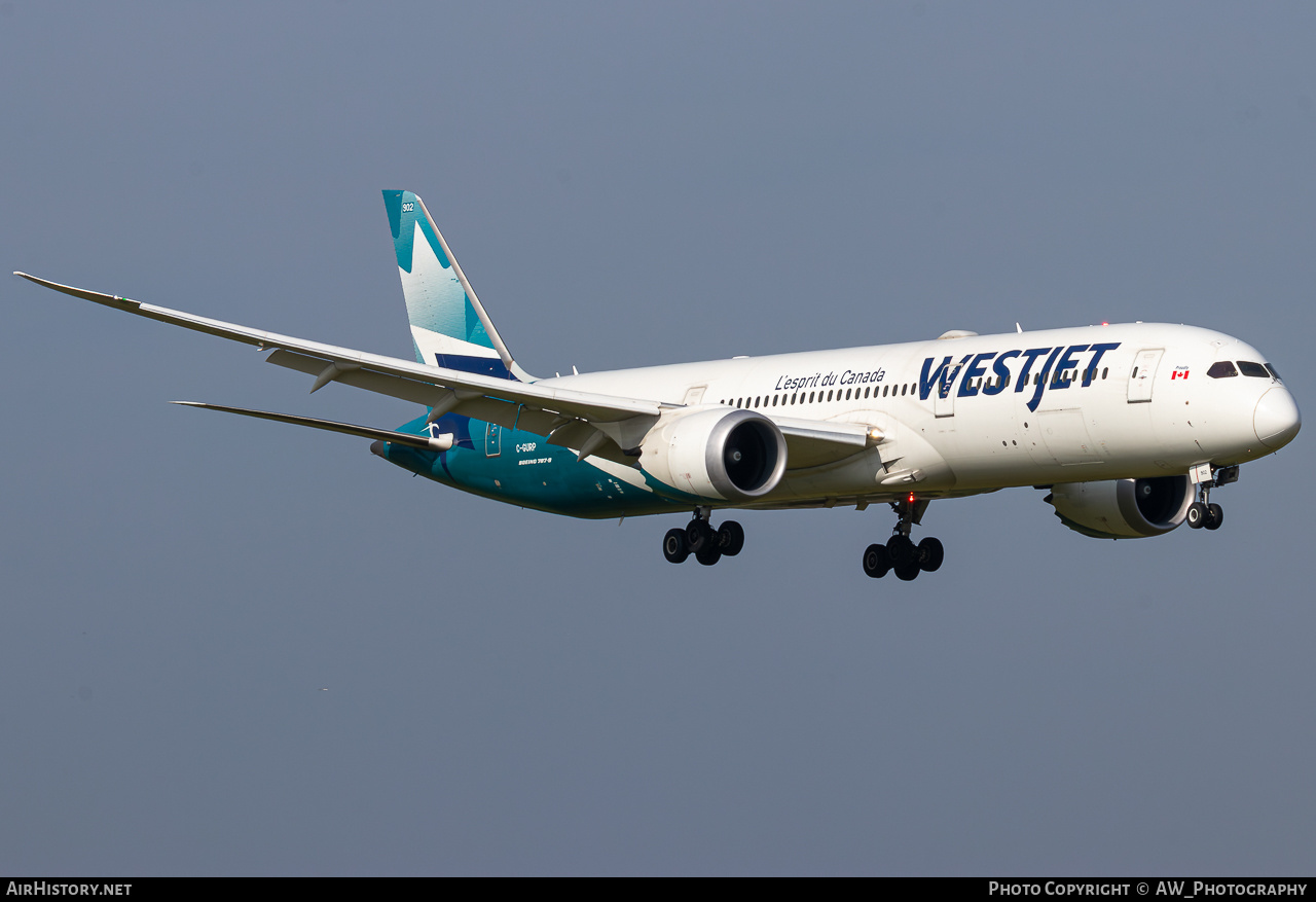 Aircraft Photo of C-GURP | Boeing 787-9 Dreamliner | WestJet | AirHistory.net #822584