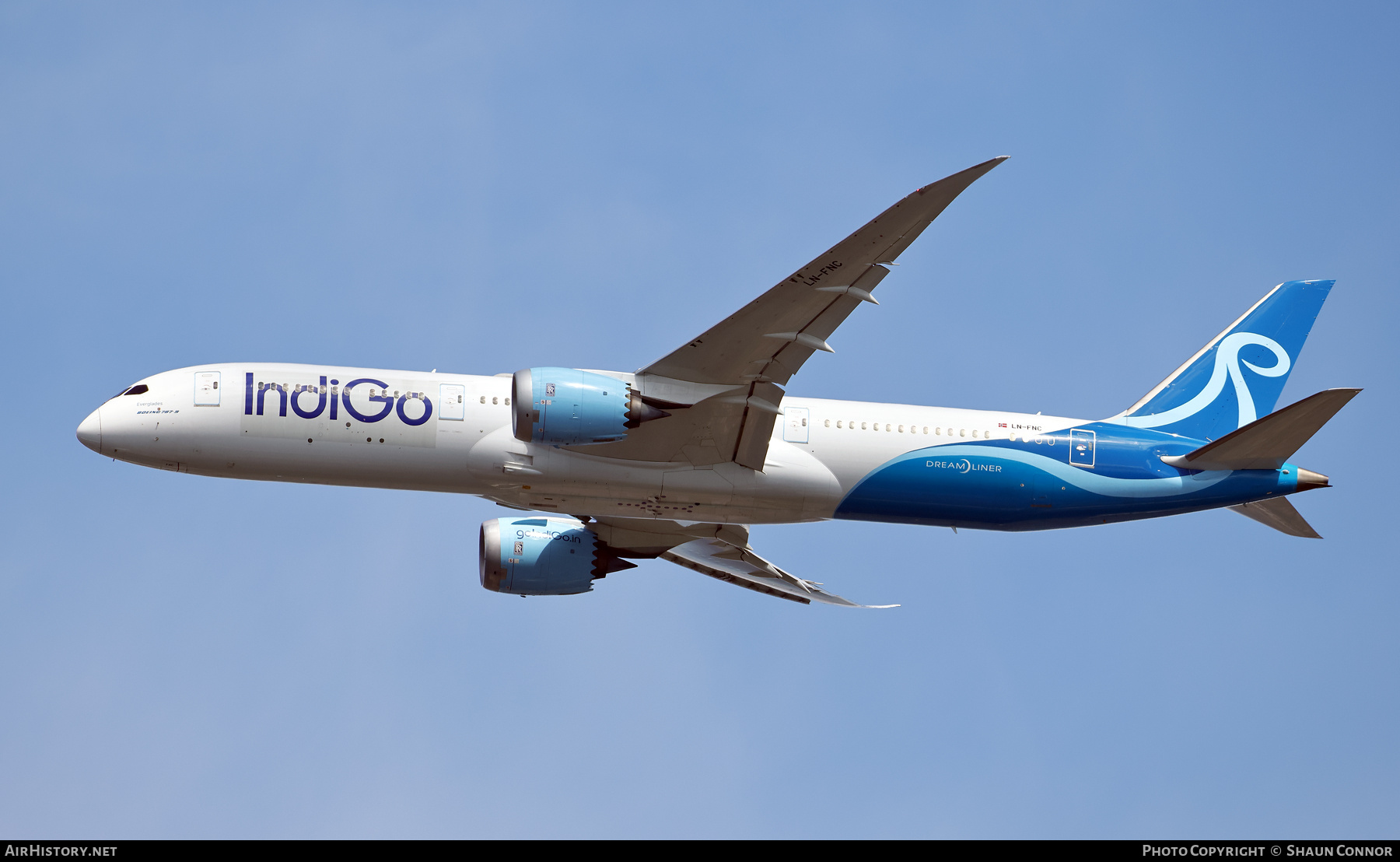 Aircraft Photo of LN-FNC | Boeing 787-9 Dreamliner | IndiGo | AirHistory.net #822598