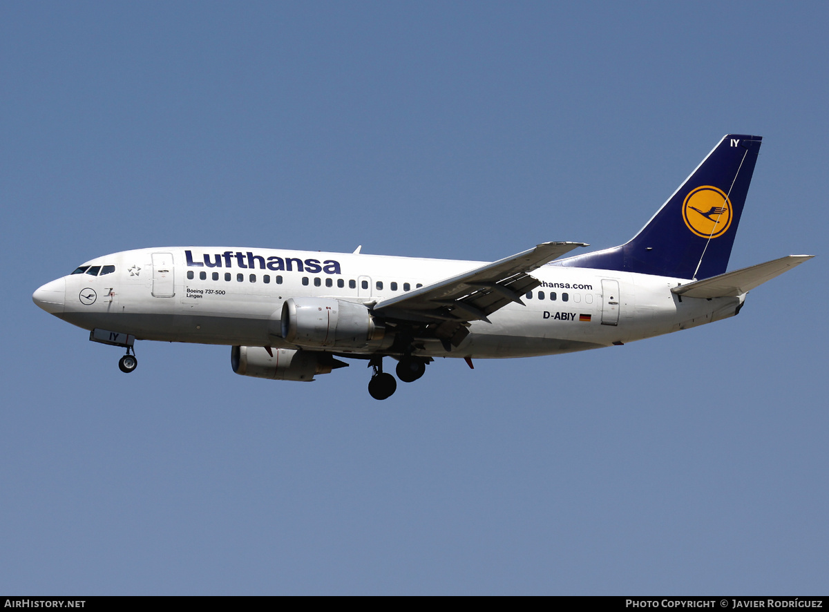 Aircraft Photo of D-ABIY | Boeing 737-530 | Lufthansa | AirHistory.net #822621