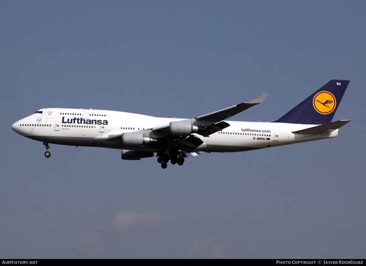 Aircraft Photo of D-ABVU | Boeing 747-430 | Lufthansa | AirHistory.net #822622