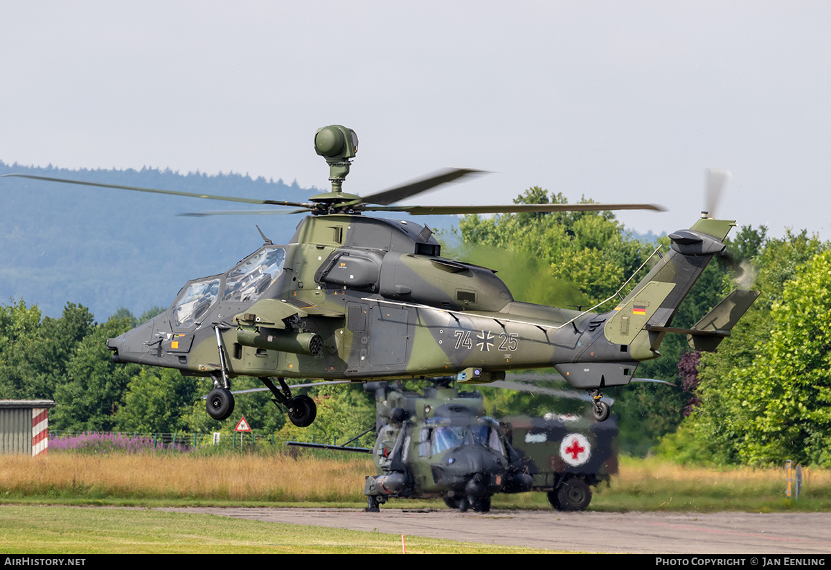 Aircraft Photo of 7425 | Eurocopter EC-665 Tiger UHT | Germany - Army | AirHistory.net #822647