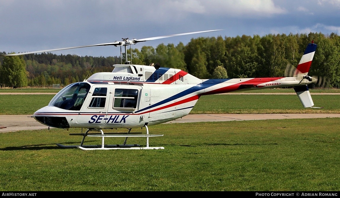 Aircraft Photo of SE-HLK | Agusta AB-206B Jetranger II | Heli Lapland | AirHistory.net #822676