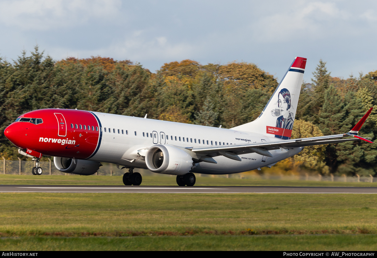 Aircraft Photo of LN-FGF | Boeing 737-8 Max 8 | Norwegian | AirHistory.net #822699