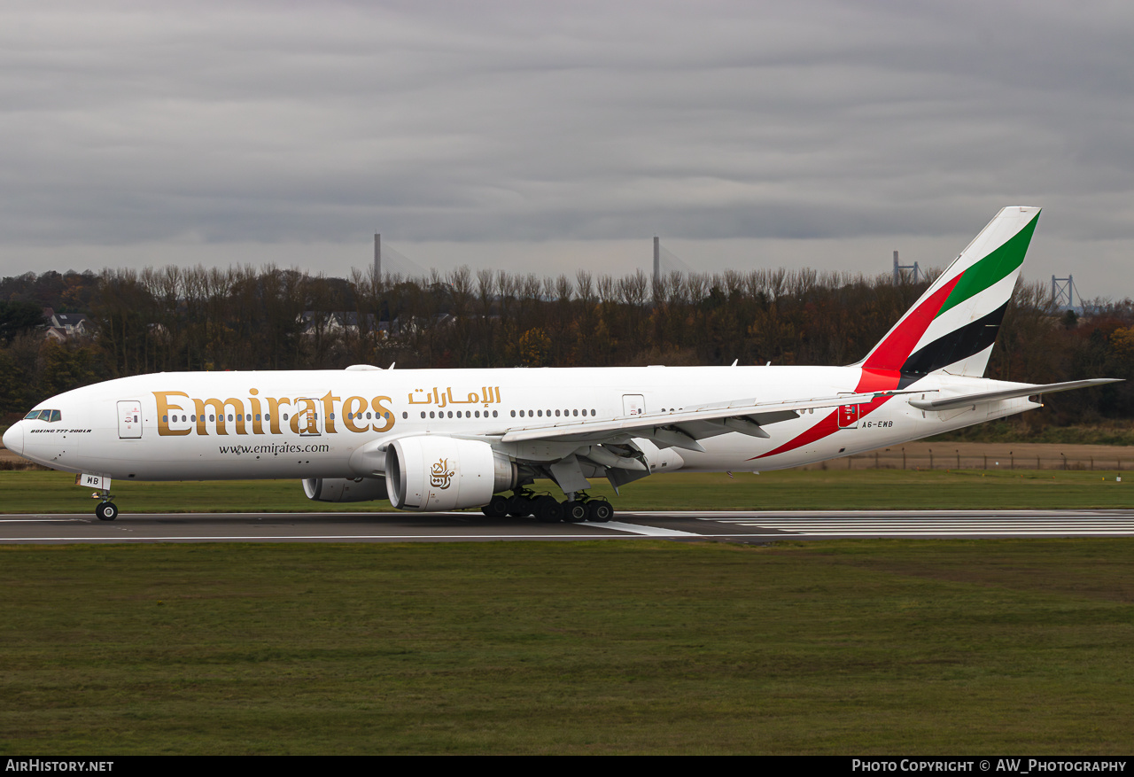 Aircraft Photo of A6-EWB | Boeing 777-21H/LR | Emirates | AirHistory.net #822750