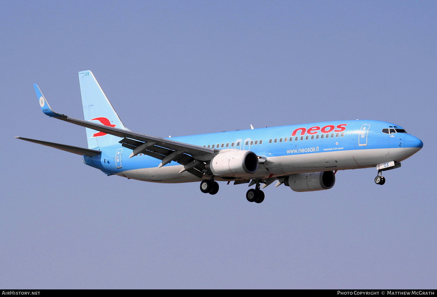 Aircraft Photo of I-NEOX | Boeing 737-86N | Neos | AirHistory.net #822760