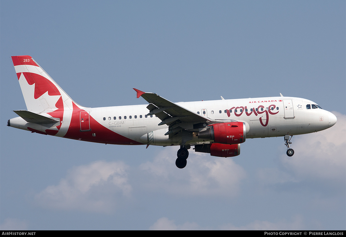 Aircraft Photo of C-GBIM | Airbus A319-114 | Air Canada Rouge | AirHistory.net #822879
