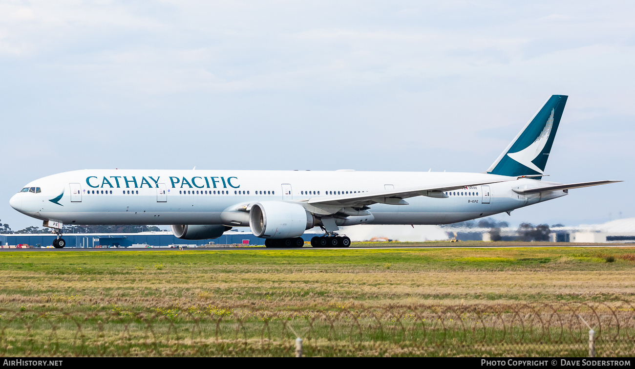 Aircraft Photo of B-KPE | Boeing 777-367/ER | Cathay Pacific Airways | AirHistory.net #823005