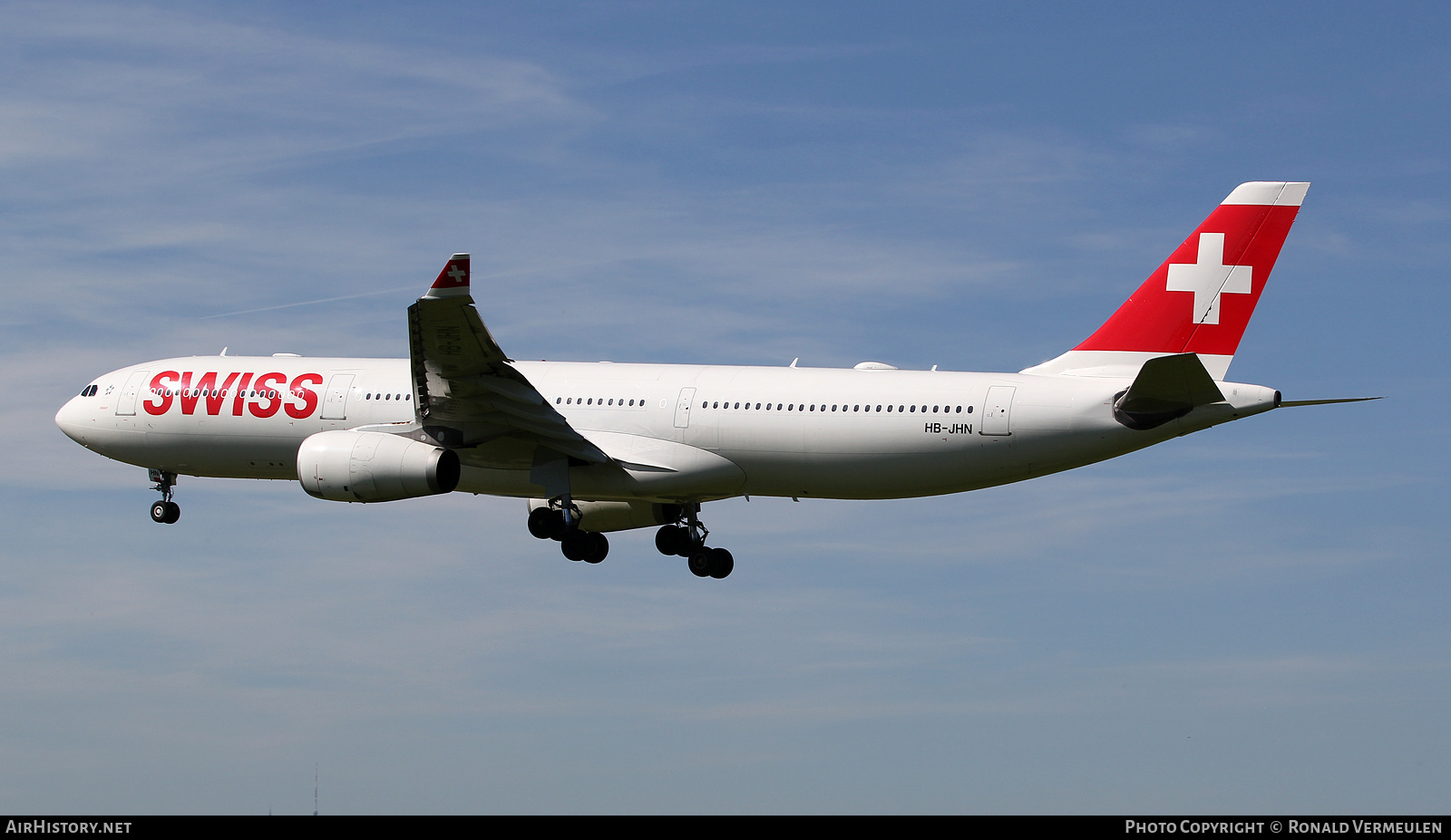 Aircraft Photo of HB-JHN | Airbus A330-343 | Swiss International Air Lines | AirHistory.net #823056