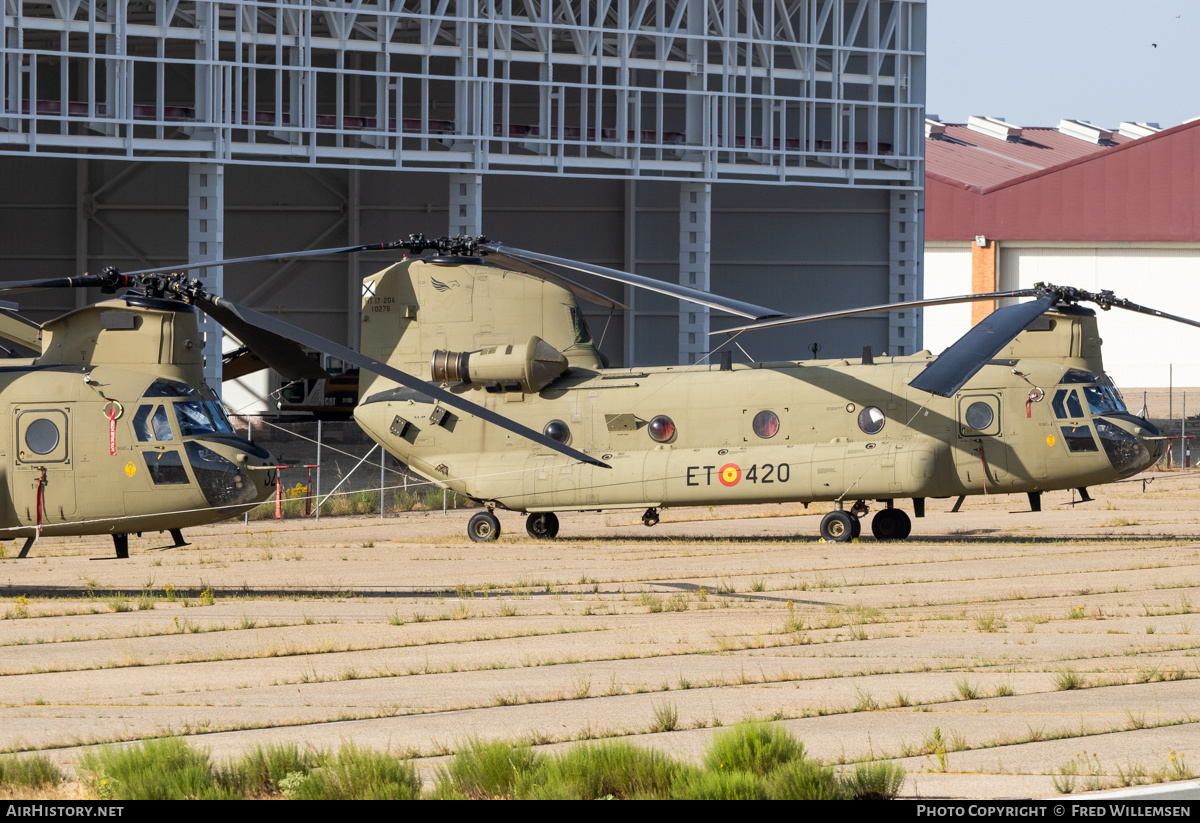 Aircraft Photo of HT.17-20A | Boeing CH-47F Chinook (414) | Spain - Army | AirHistory.net #823176
