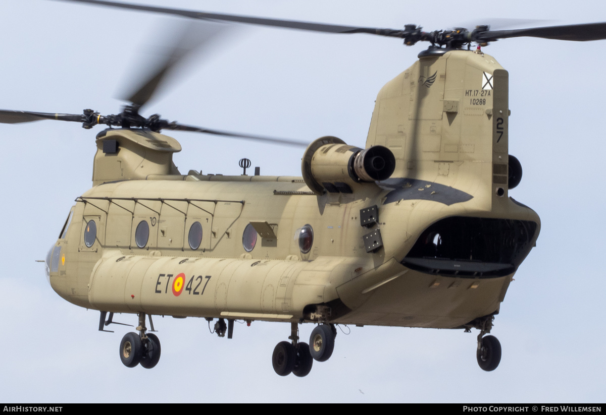 Aircraft Photo of HT.17-27A / 10288 | Boeing CH-47F Chinook (414) | Spain - Army | AirHistory.net #823192