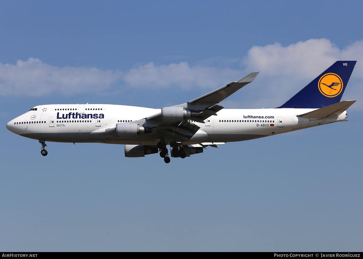 Aircraft Photo of D-ABVO | Boeing 747-430 | Lufthansa | AirHistory.net #823222