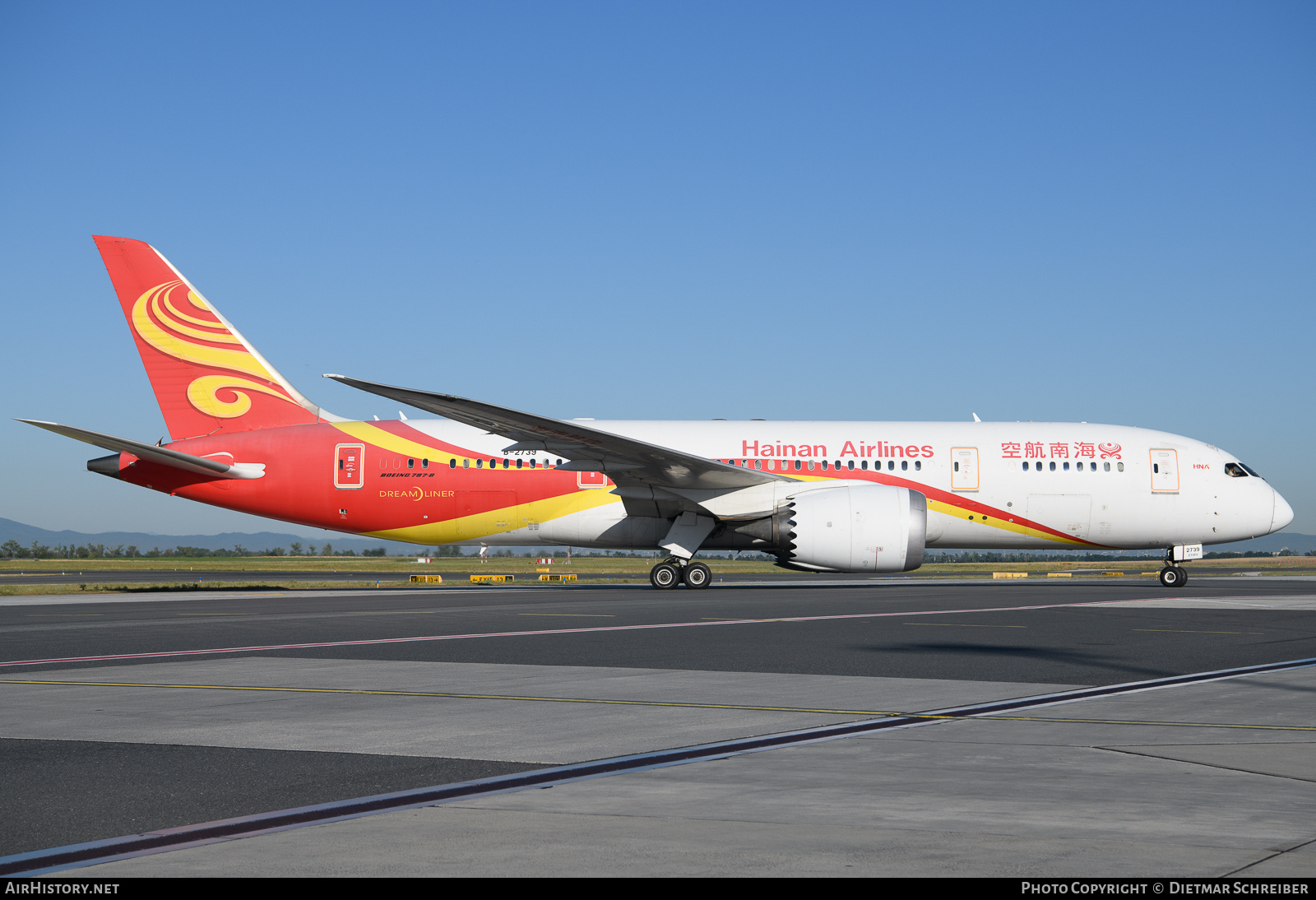 Aircraft Photo of B-2739 | Boeing 787-8 Dreamliner | Hainan Airlines | AirHistory.net #823269