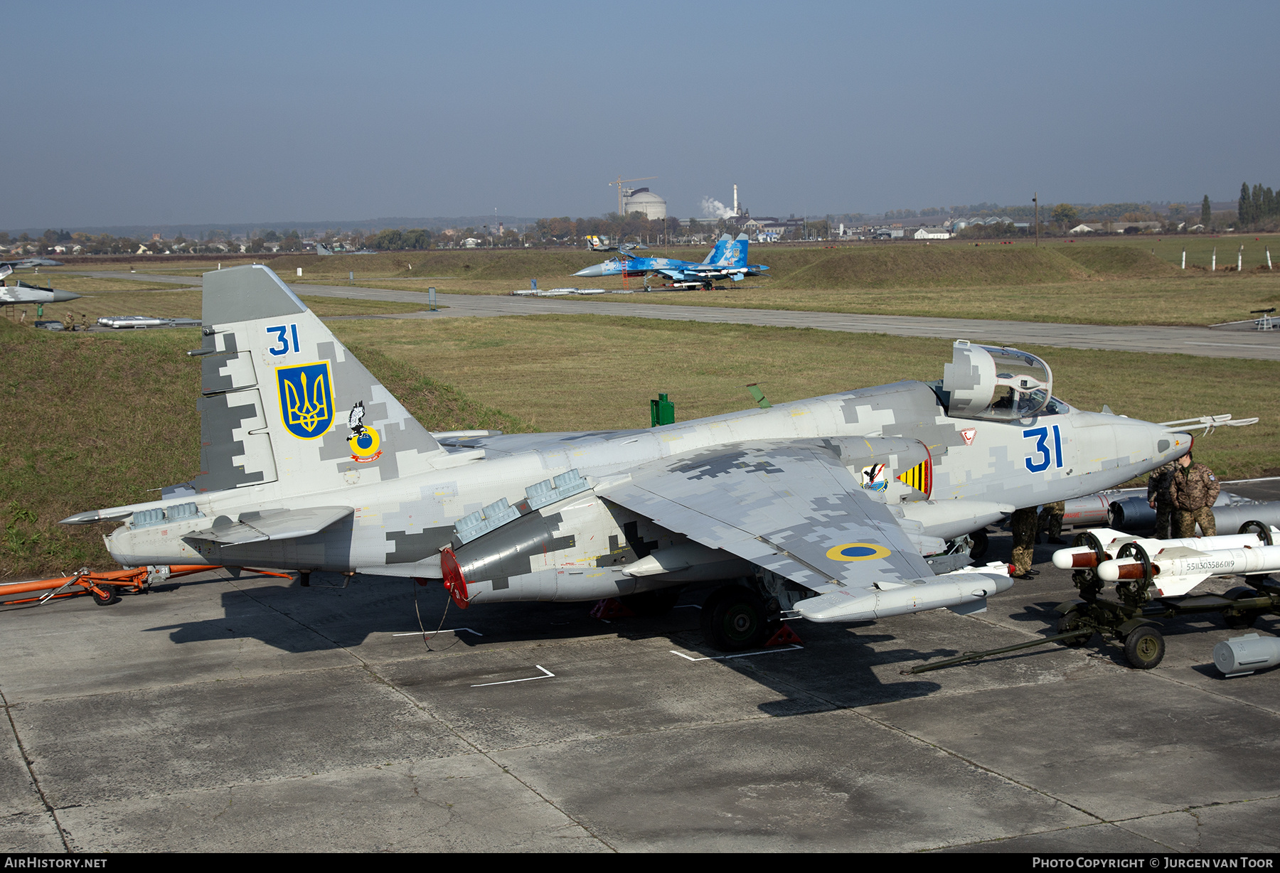 Aircraft Photo of 31 blue | Sukhoi Su-25M1 | Ukraine - Air Force | AirHistory.net #823273