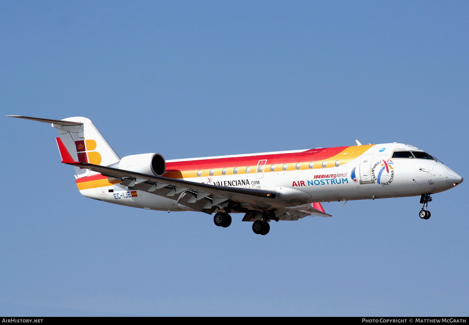Aircraft Photo of EC-IJE | Bombardier CRJ-200ER (CL-600-2B19) | Iberia Regional | AirHistory.net #823278