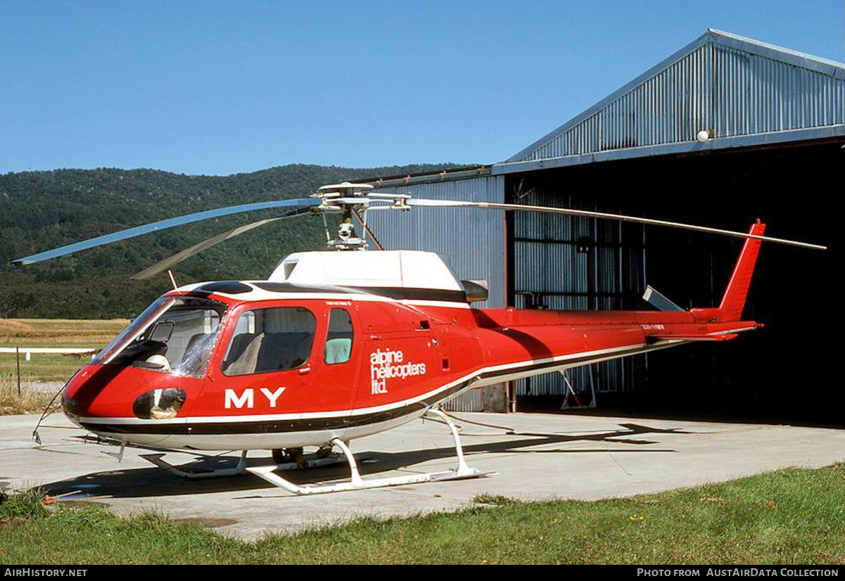 Aircraft Photo of ZK-HMY / MY | Aerospatiale AS-350B Squirrel | Alpine Helicopters | AirHistory.net #823313